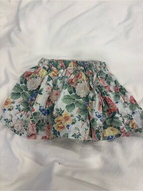 Floral Print Girls' Skirt - Multicolor